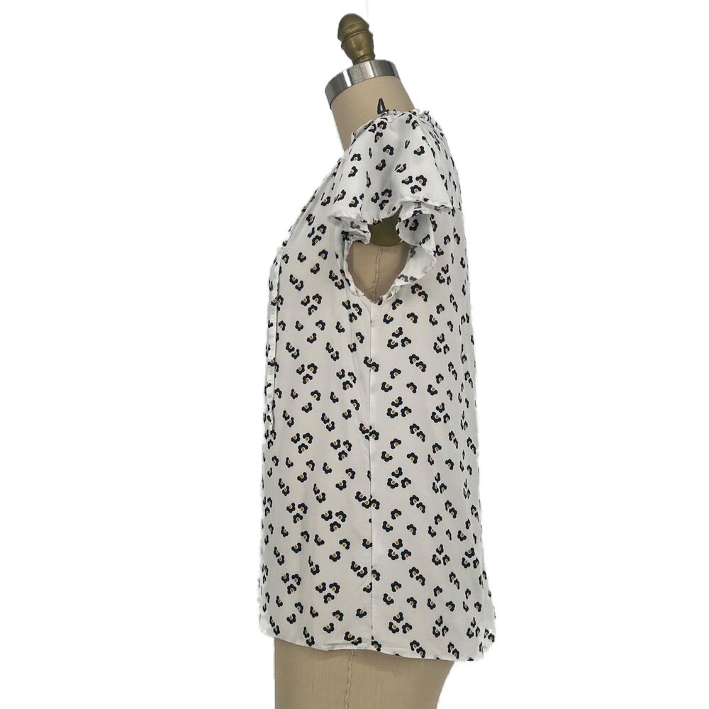 Boden Angelica Top Womens sz UK 10 US 6 Ruffle Tie Neck Blouse - Picture 8 of 16